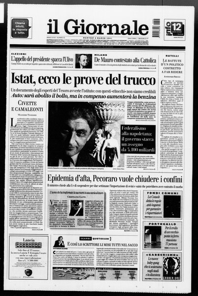 Il giornale : quotidiano del mattino